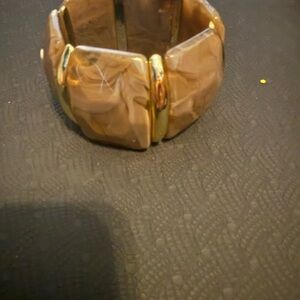 Chunky Brown and Gold Bracelet 15